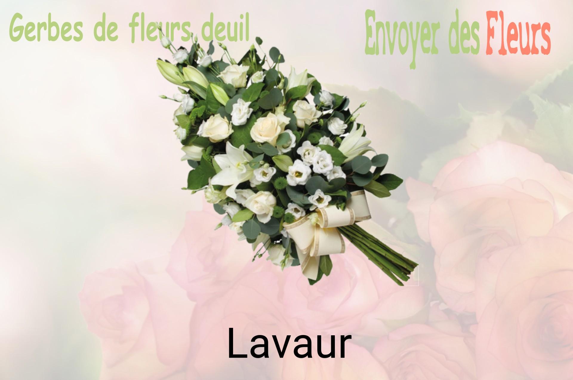 Gerbe de fleurs de deuil livrée à Lavaur